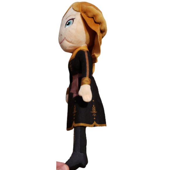 Disney Frozen 2 Anna Plush Toy / Doll 16" x 5" Black / Peach / Orange Pre-owned - Picture 3 of 6